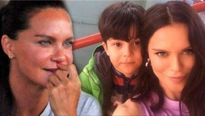 10 yaşındaki oğlunu toprağa veren Ebru Şallı bir deri bir kemik kaldı