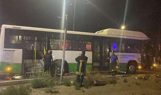 15 yaşındaki genç kontağı üzerinden halk otobüsünü kaçırdı