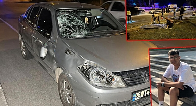 Karşıdan karşıya geçerken otomobilin çarptığı İranlı gencin hayatı karardı