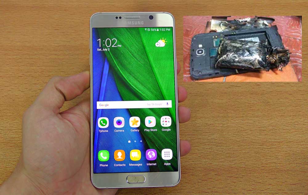 Samsung Note 2 Uçakta Alev Aldı