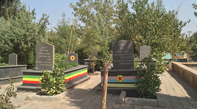 Diyarbakır'da PKK Mezarlığı