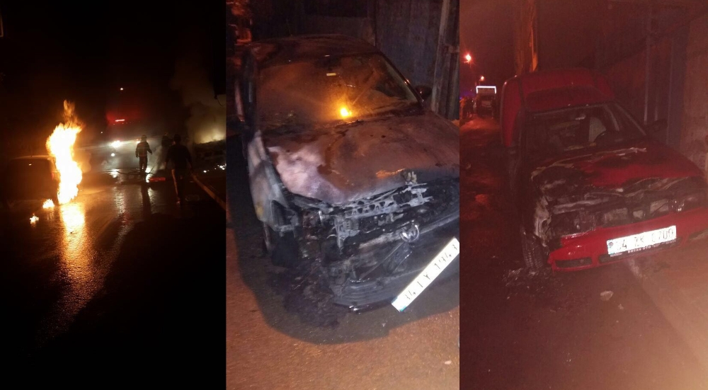 İstanbul'da 11 Araç Kundaklandı