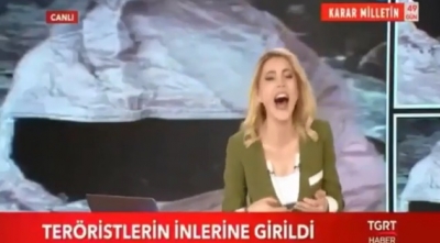 TGRT’de Canlı Yayında Skandal! Spiker, TSK’nın PKK’ya Düzenlediği Operasyonu Sunduktan Sonra Kahkahalarla Gülmeye Başladı